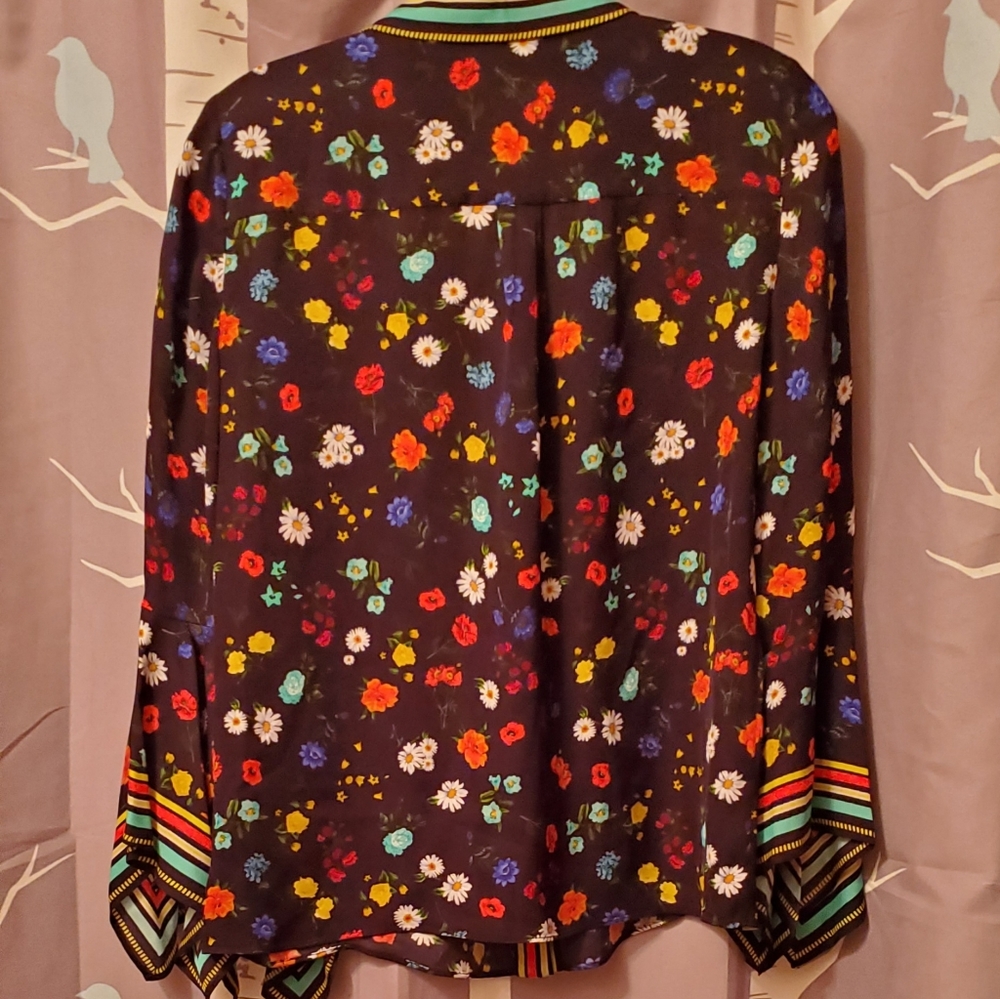 ๐ฅ๐ฅSOLD๐HP Alice+Olivia Randa Botanical Top - Picture 8 of 10